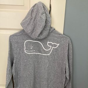 Vineyard vines gray hooded long sleeve kids XL